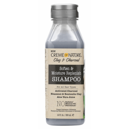  Creme Of Nature Clay & Charcoal Soften & Moisture Replenish Shampoo 12 Oz