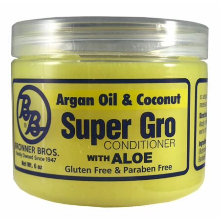  Bronner Brothers Argan Oil & Coconut Super Gro Conditioner 6 Oz