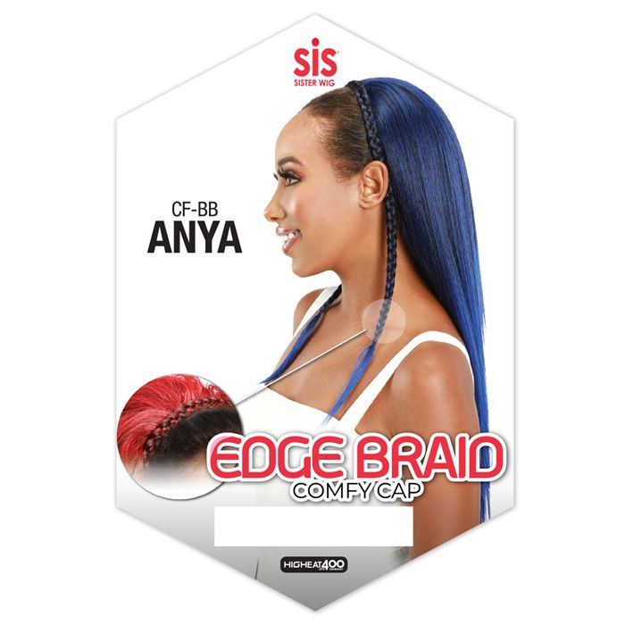  Zury Sis Synthetic Edge Braid Comfy Cap Wig - BB ANYA